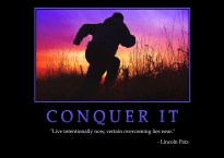 conquer it poster